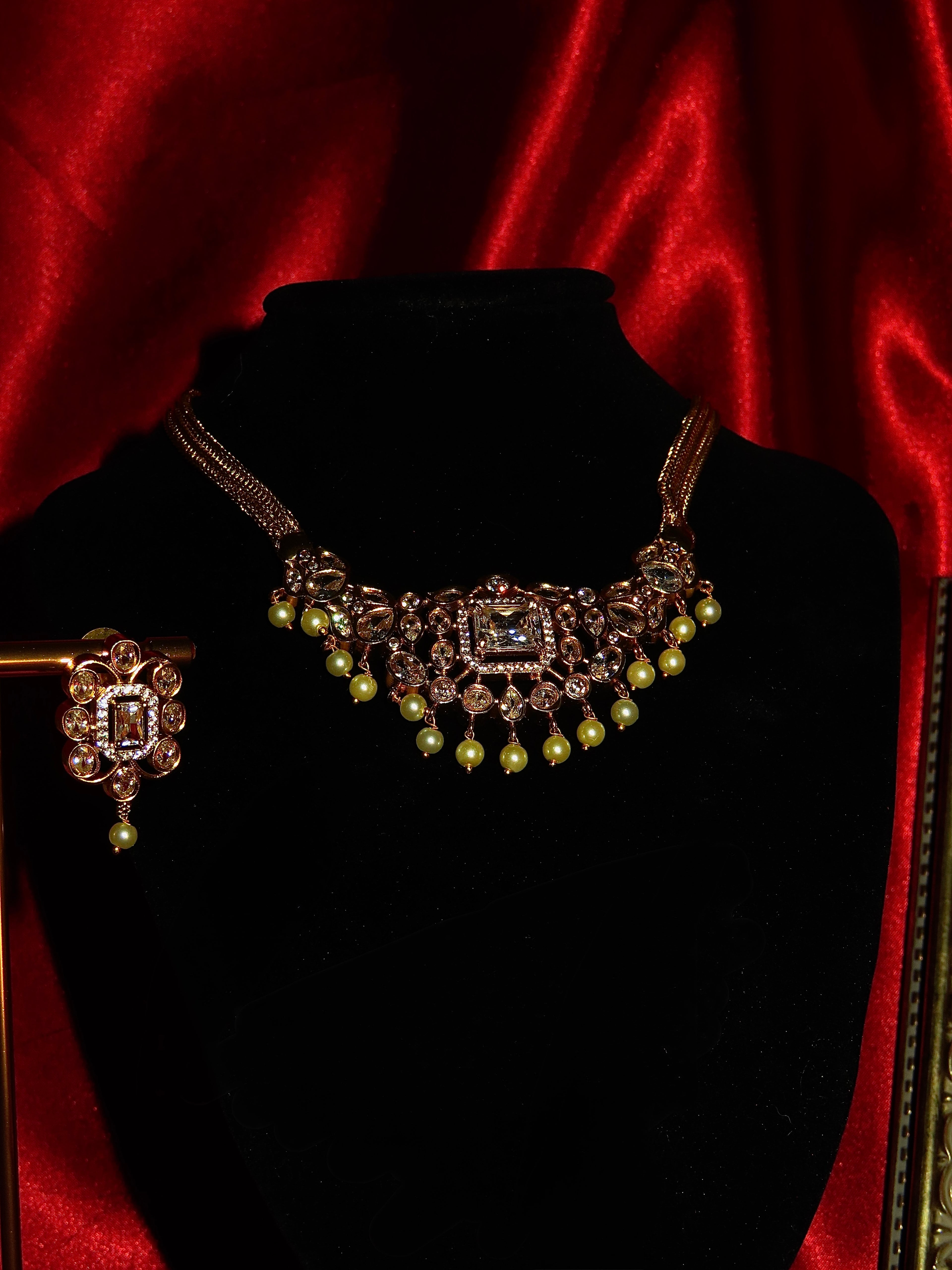 Maia Kundan Pearl Necklace