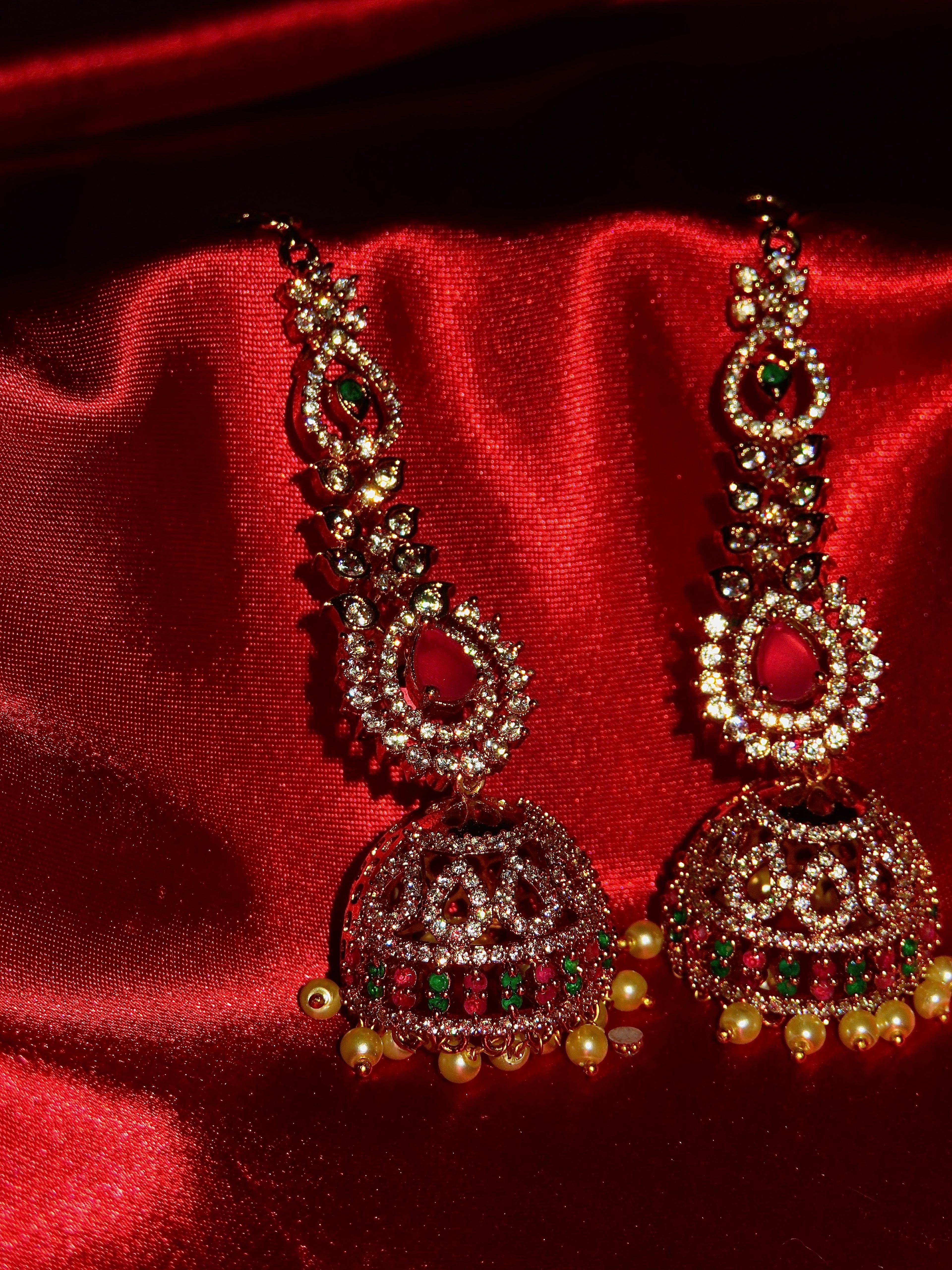 Ravisha Chain Stone Earrings