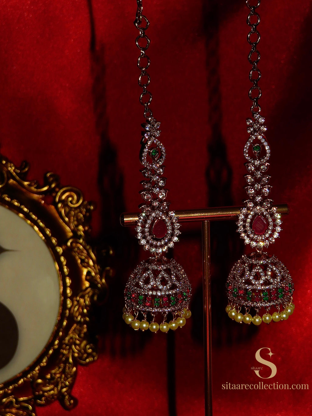 Ravisha Chain Stone Earrings