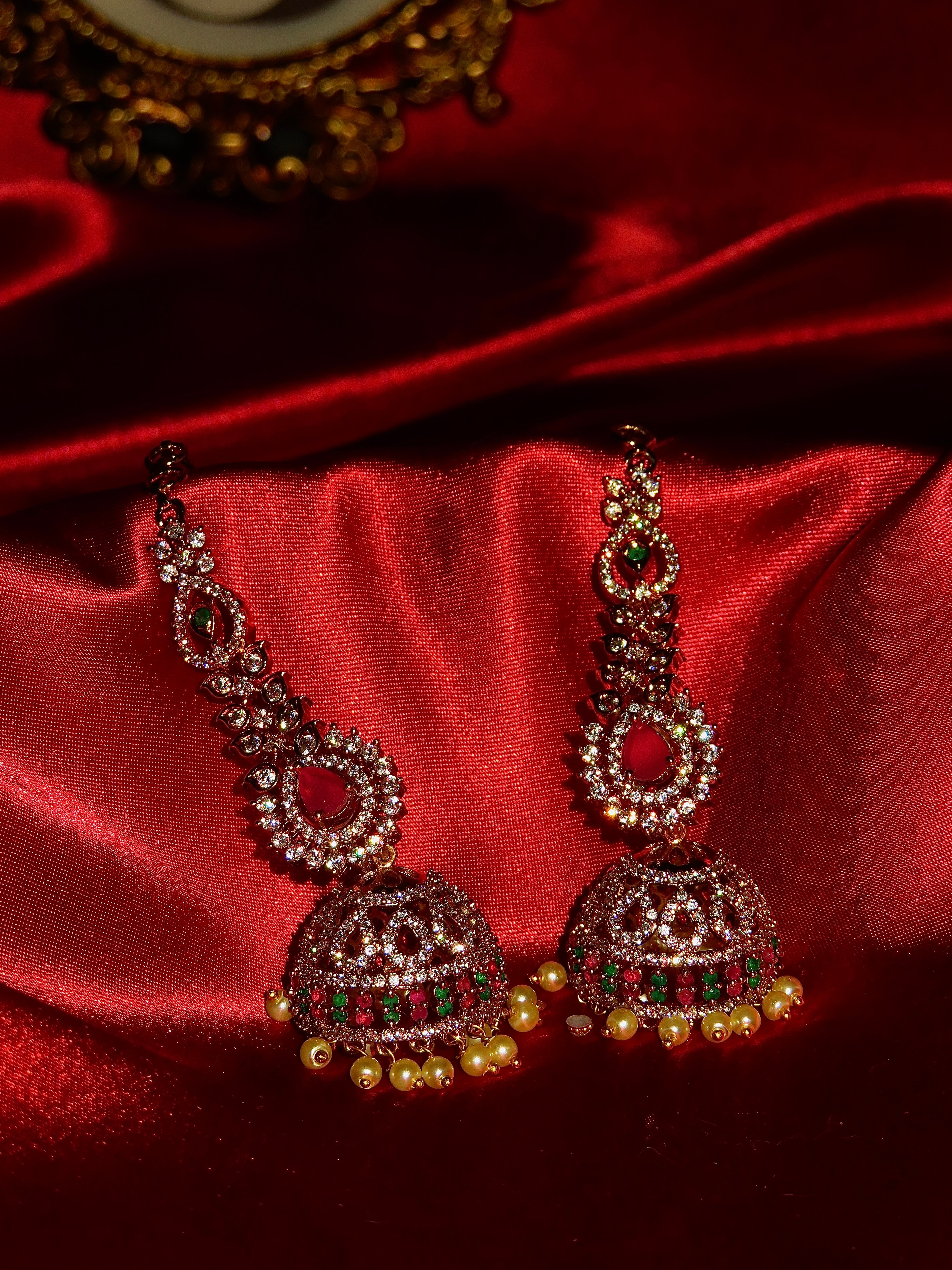 Ravisha Chain Stone Earrings