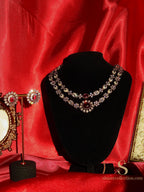 Nerina Floral 2 Layer Necklace Set