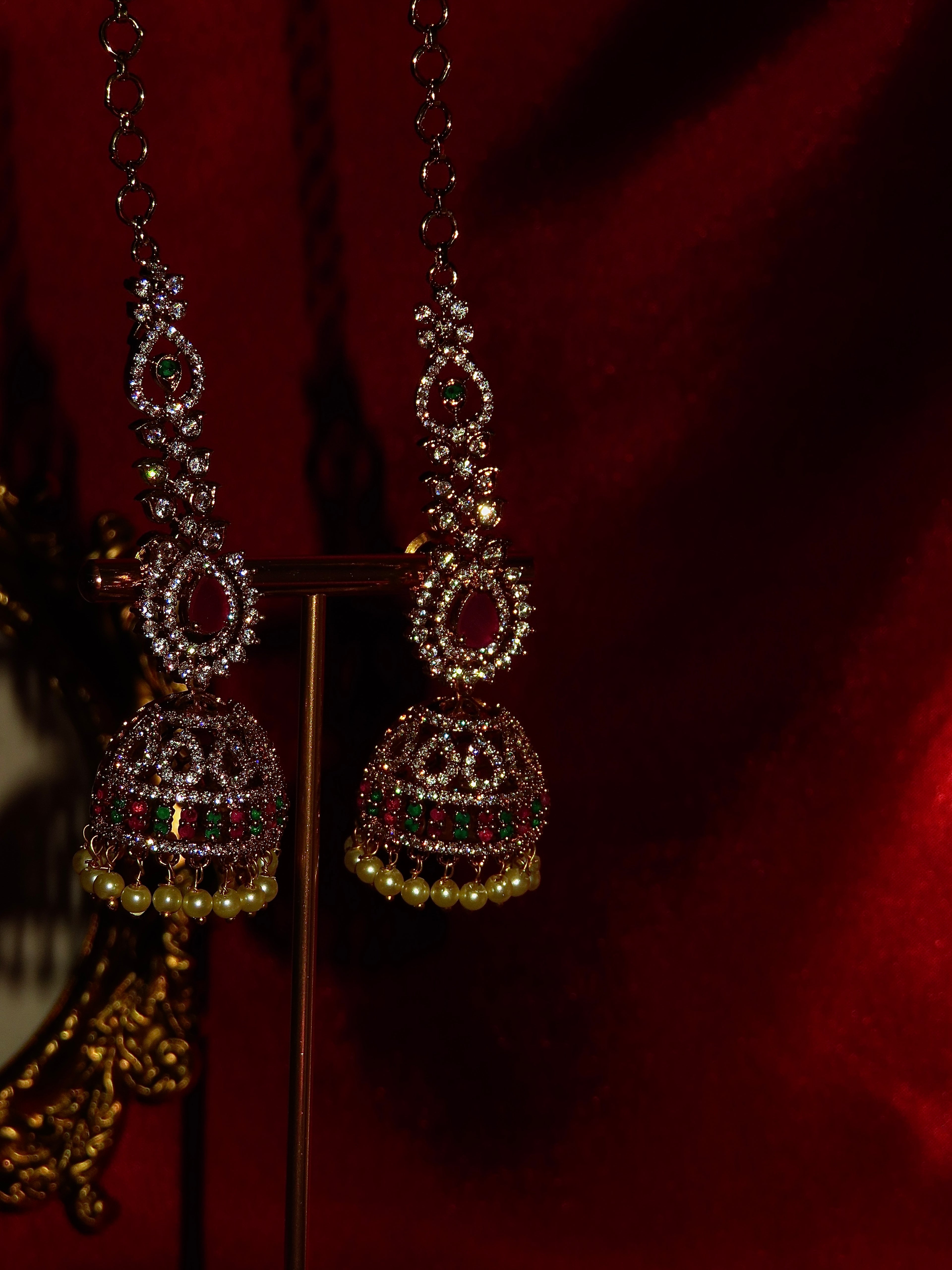 Ravisha Chain Stone Earrings