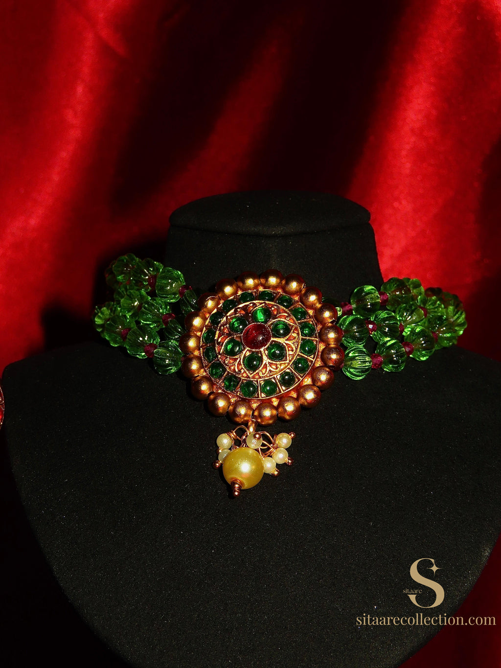 Riyana Kundan Beaded Choker Set