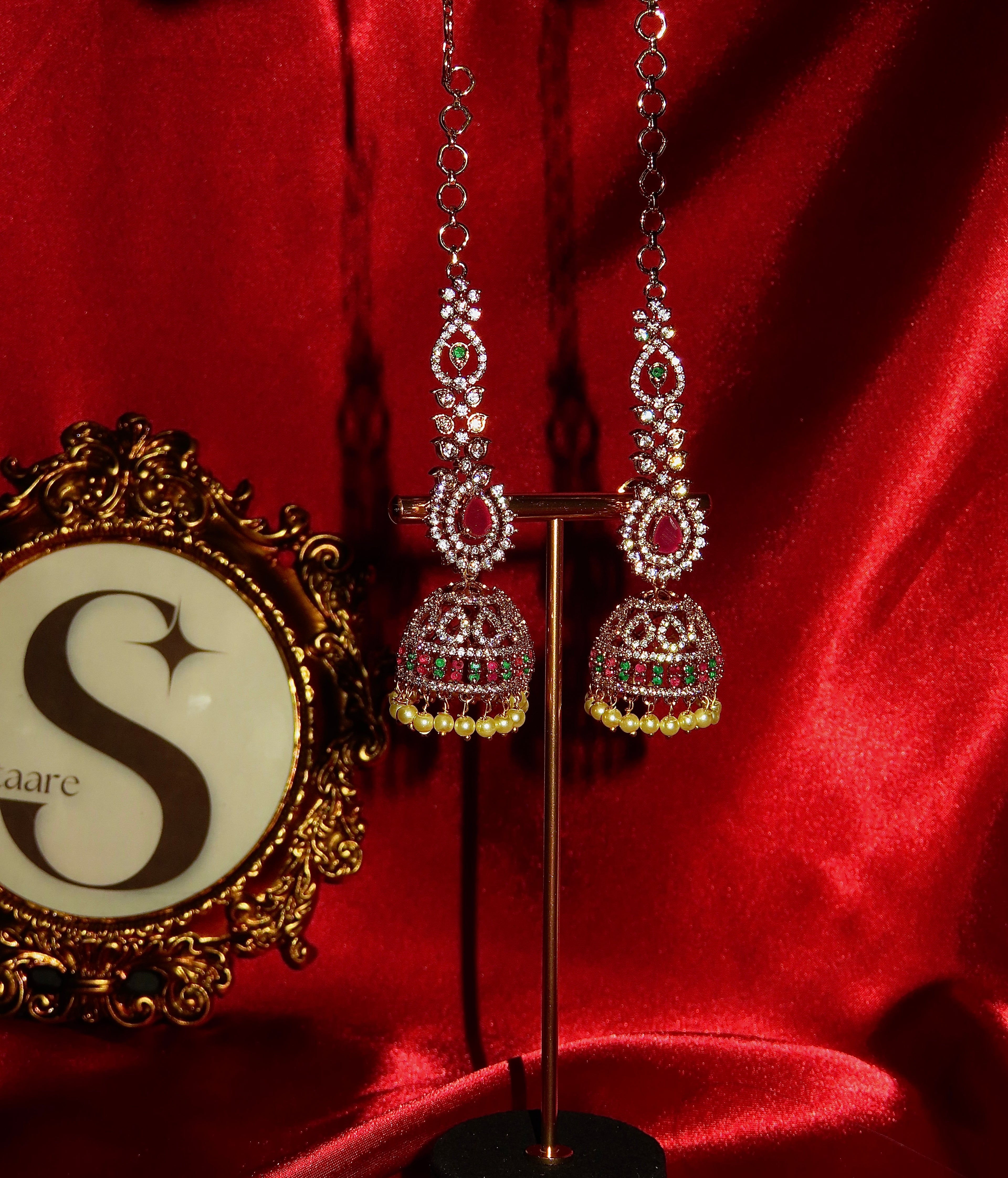 Ravisha Chain Stone Earrings