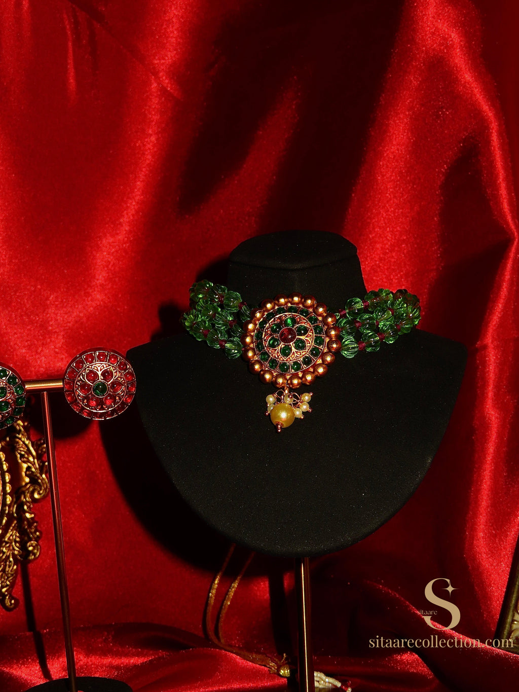 Riyana Kundan Beaded Choker Set