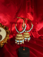 Vela  - Hoop Jhumka Polki Earring