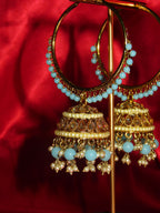 Vela  - Hoop Jhumka Polki Earring