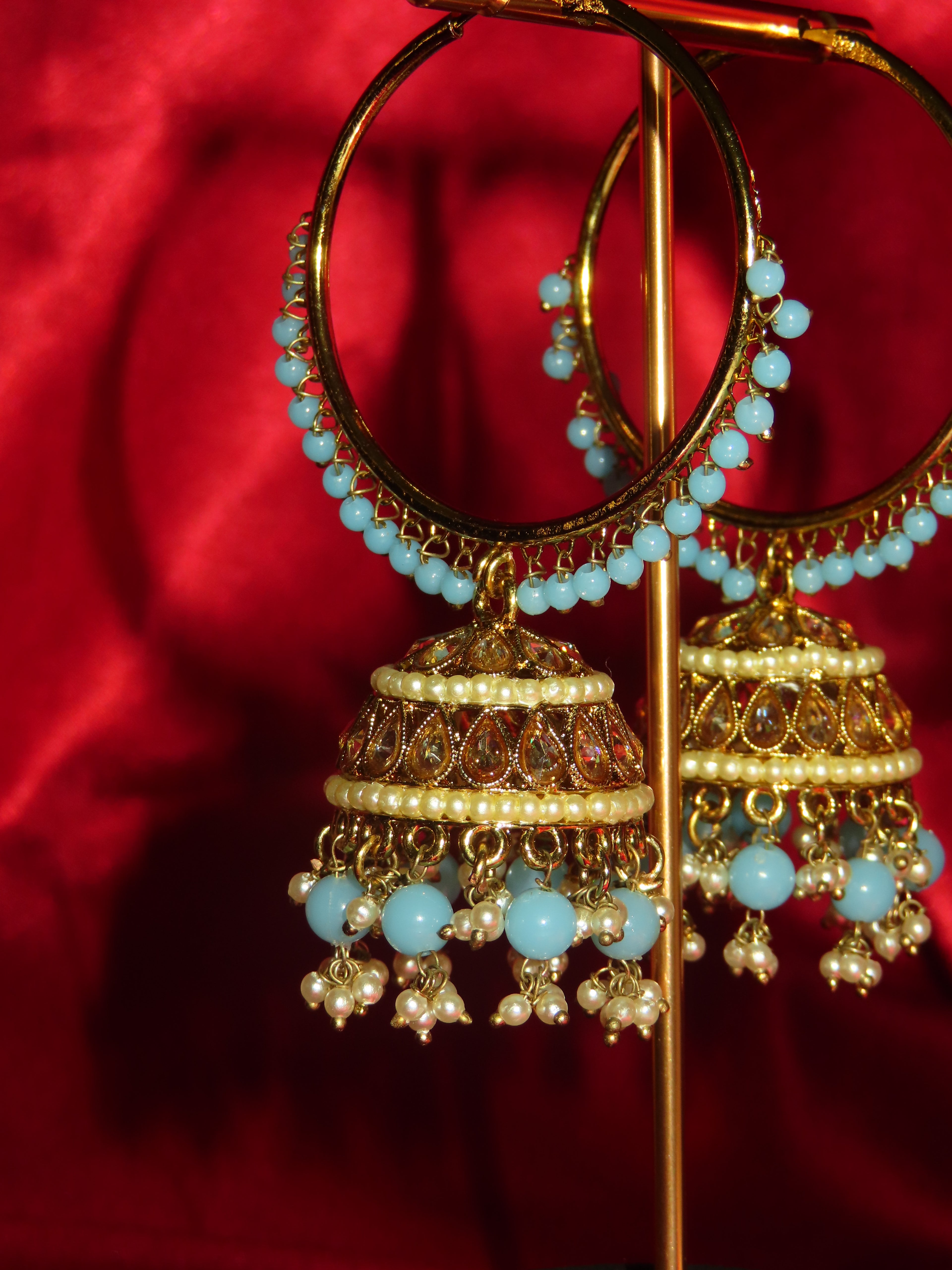 Vela  - Hoop Jhumka Polki Earring