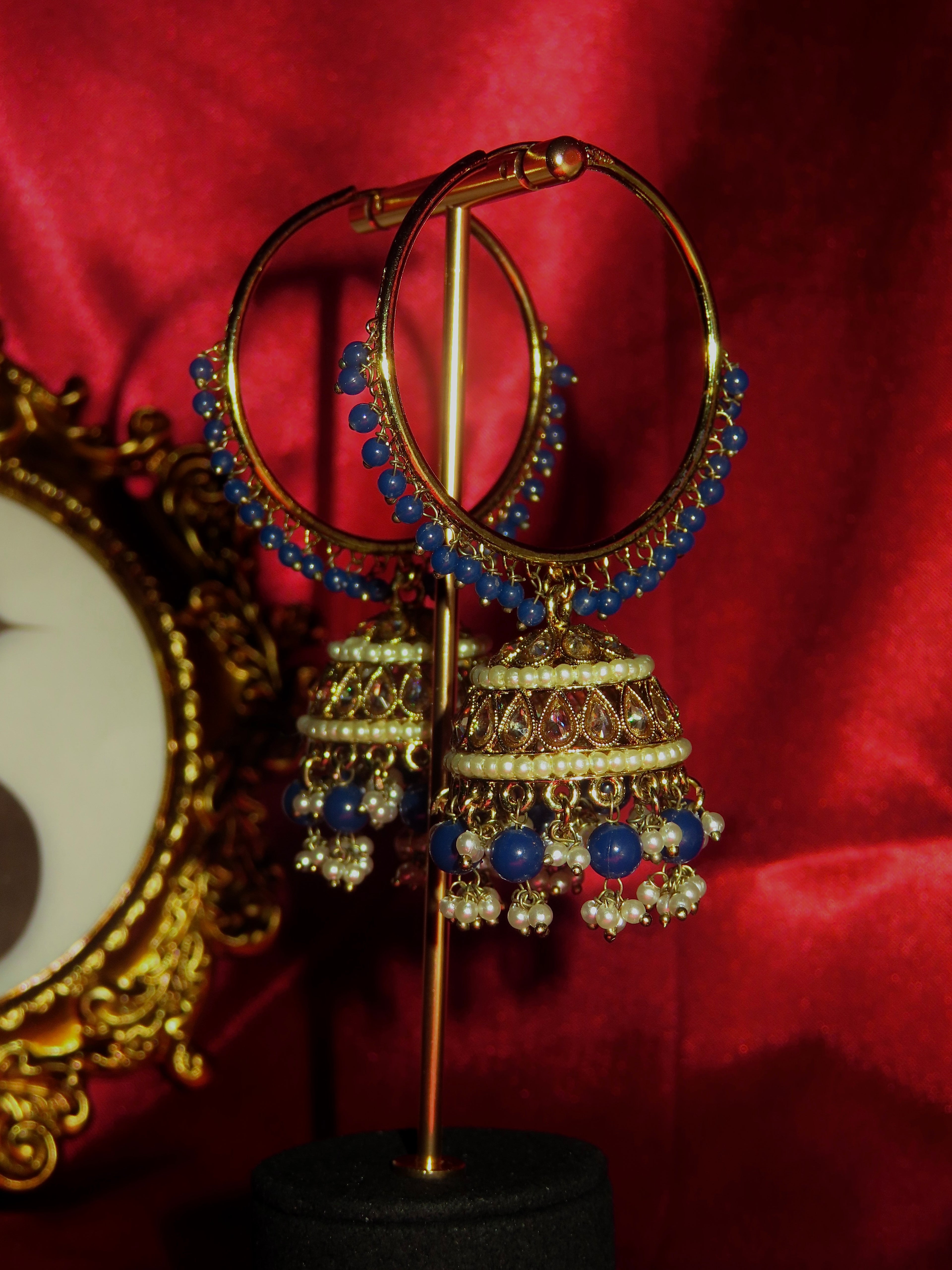 Vela  - Hoop Jhumka Polki Earring