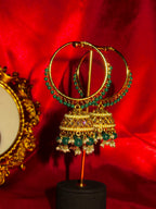 Vela  - Hoop Jhumka Polki Earring