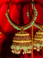 Vela  - Hoop Jhumka Polki Earring