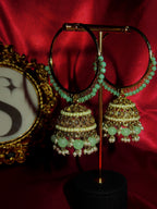 Vela  - Hoop Jhumka Polki Earring