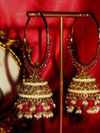 Vela  - Hoop Jhumka Polki Earring