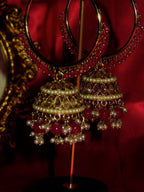 Vela  - Hoop Jhumka Polki Earring