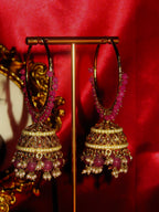 Vela  - Hoop Jhumka Polki Earring