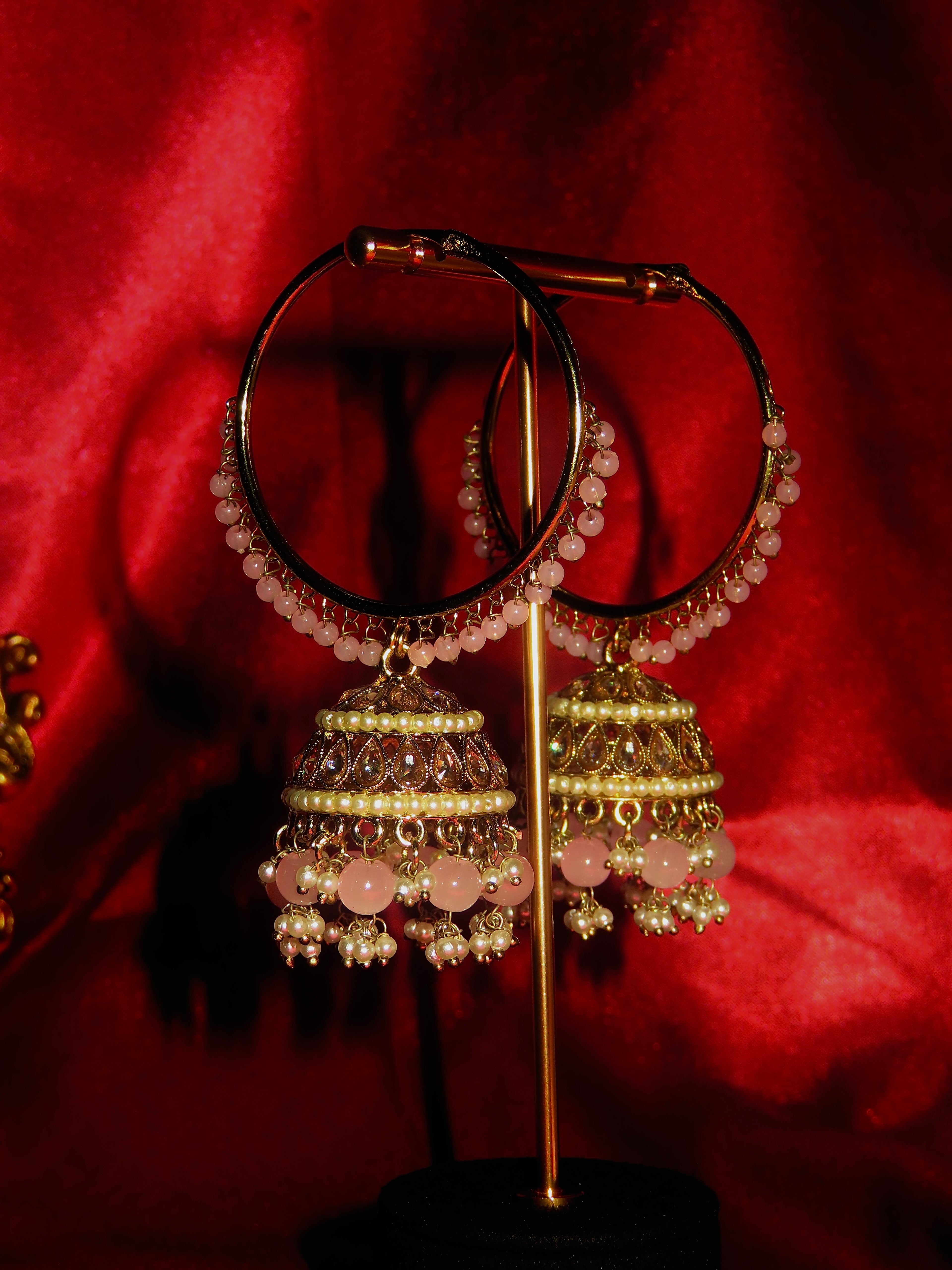 Vela  - Hoop Jhumka Polki Earring