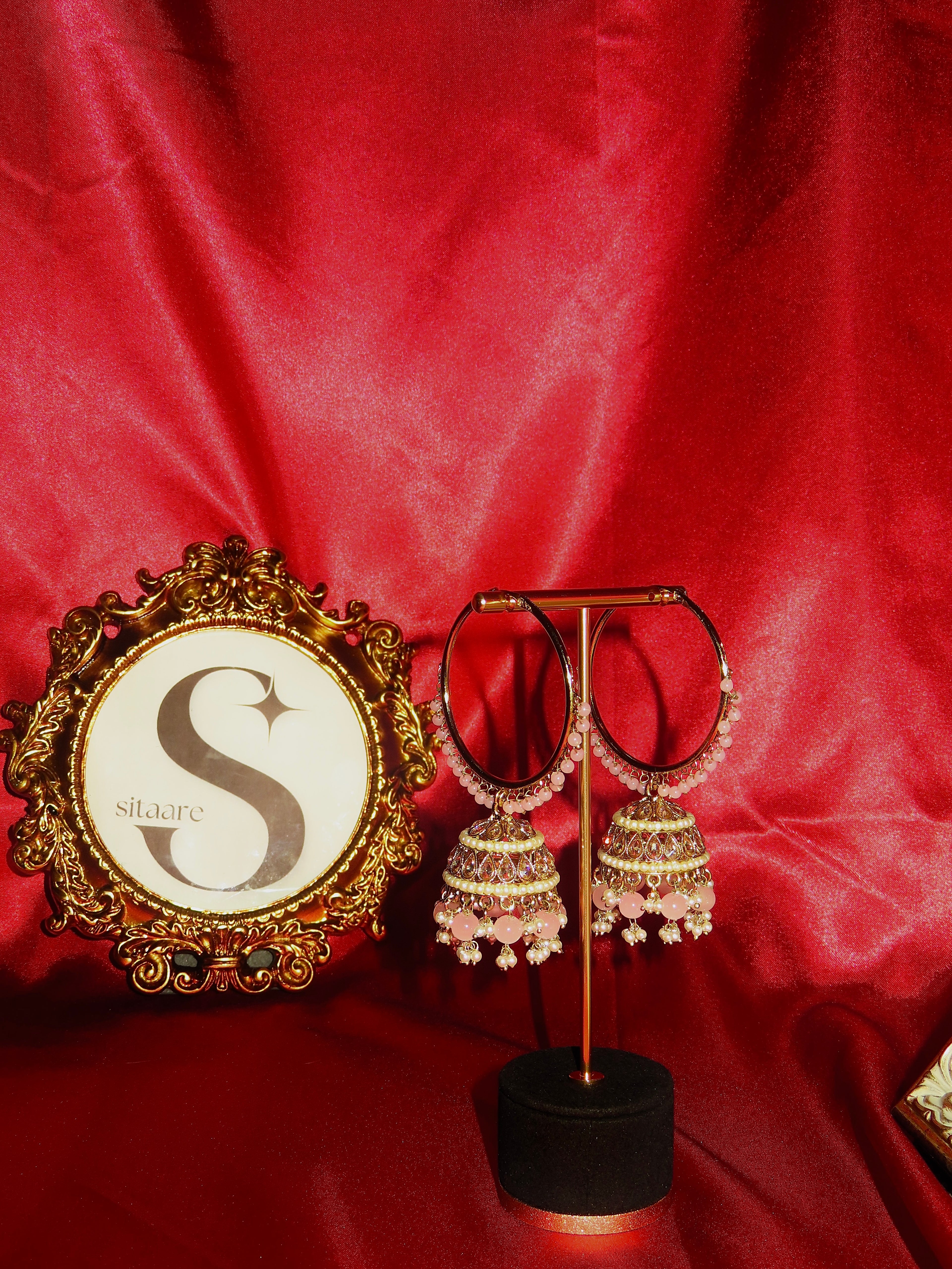 Vela  - Hoop Jhumka Polki Earring