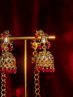 Rohini Chain Kundan Jhumka