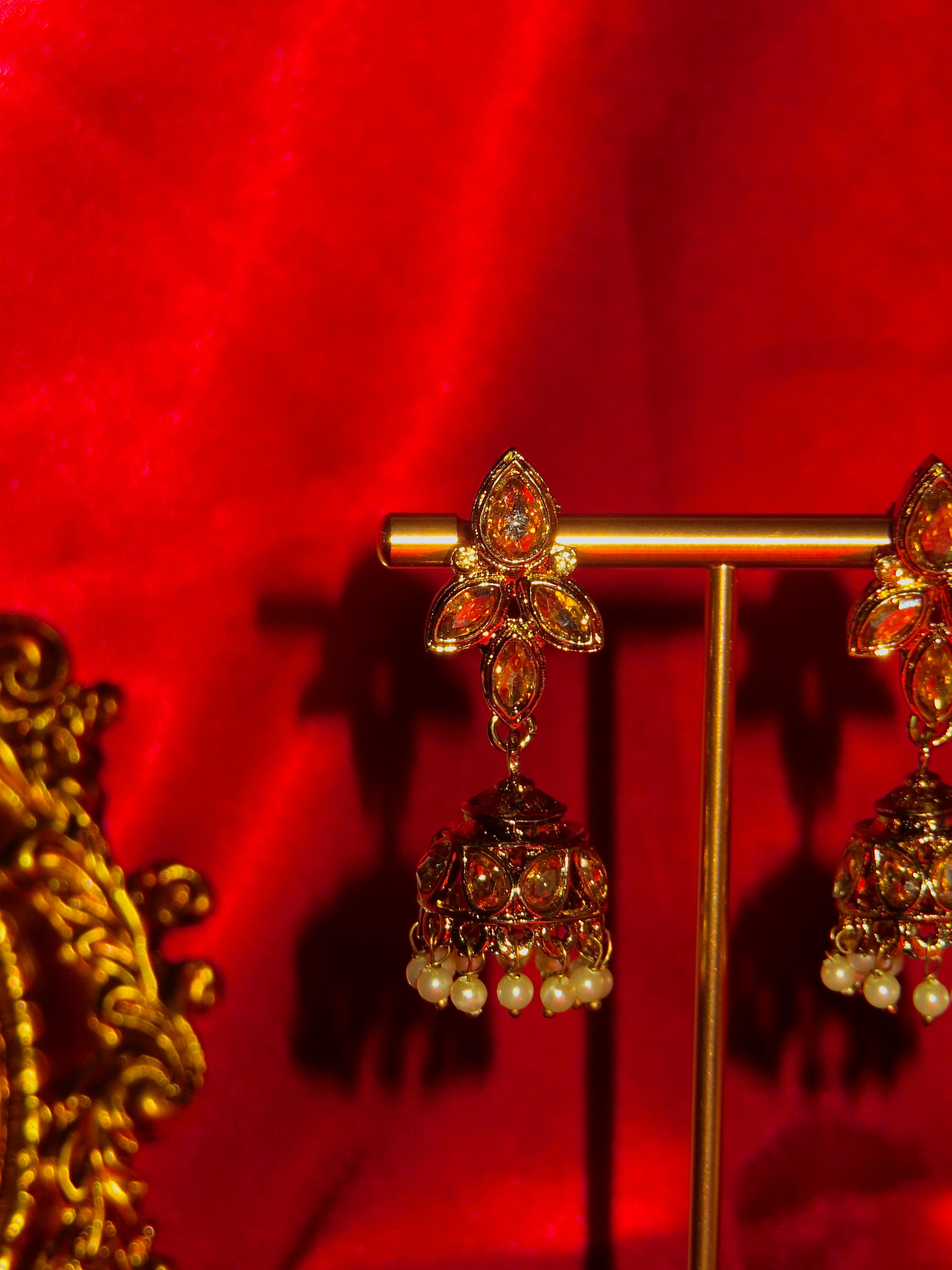 Sirius Earring - Kundan Jhumka