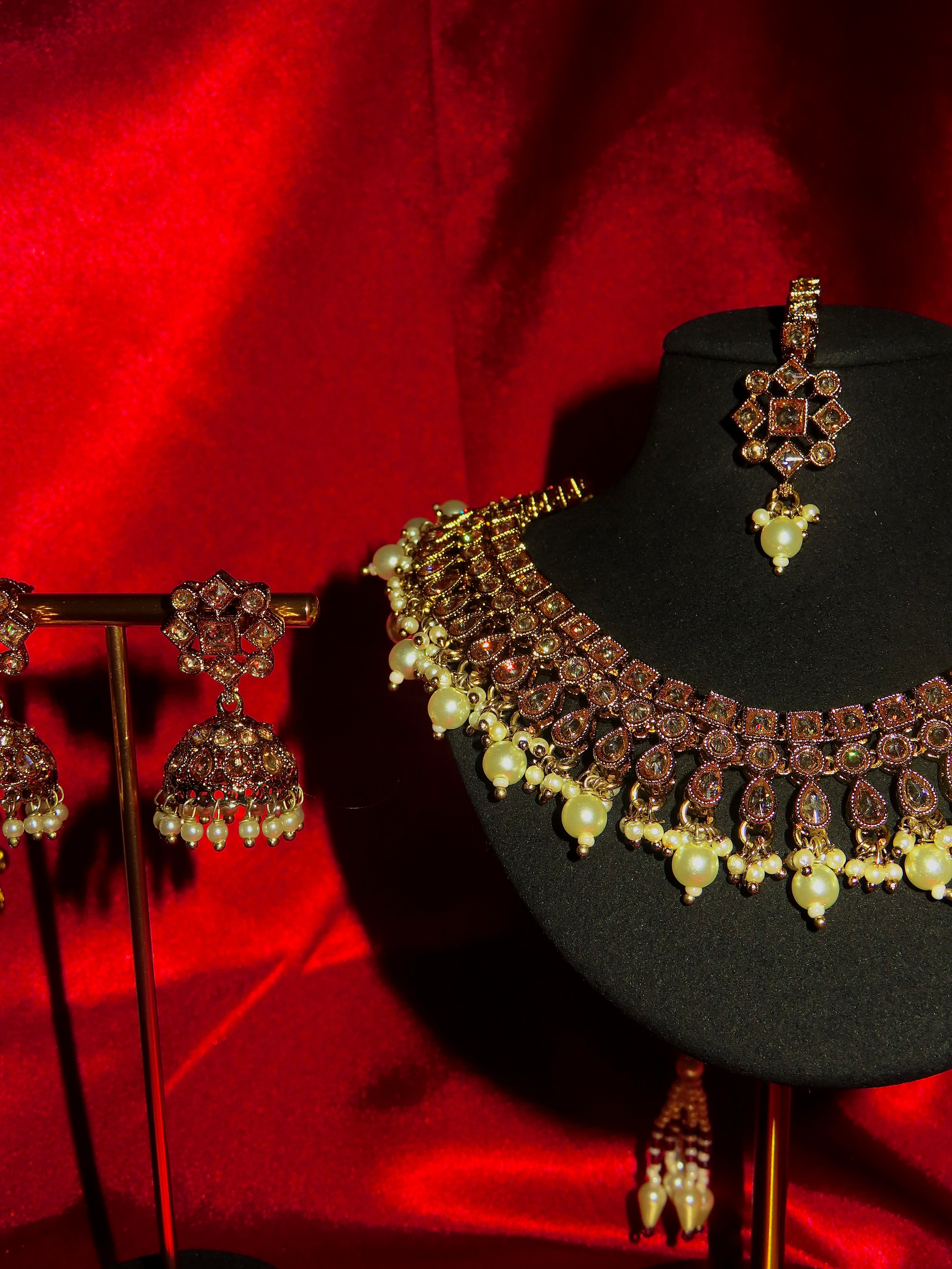 Aurora Polki Necklace Set