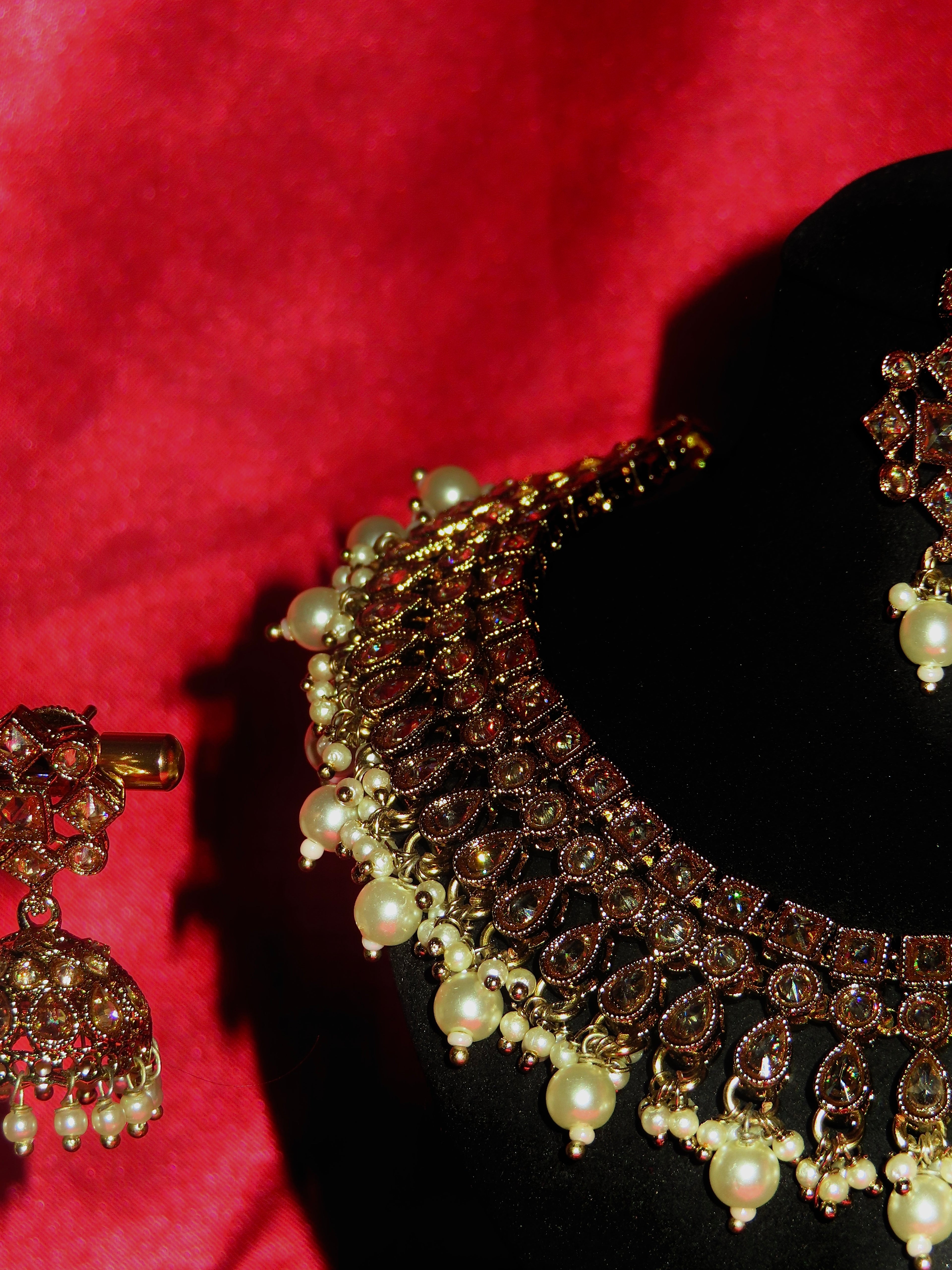 Aurora Polki Necklace Set