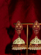 Andra Hand-Painted Pearl Jhumka