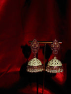 Andra Hand-Painted Pearl Jhumka