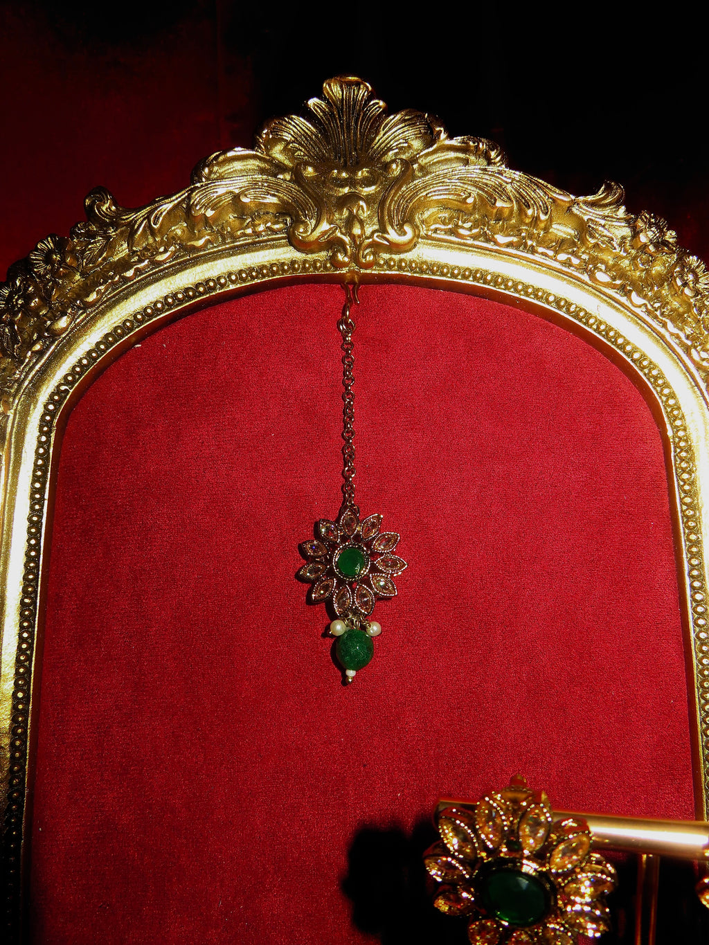 Elara Polki Jhumki & Tikka Set