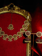 Orion Polki Pearl Necklace Set