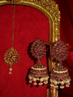 Noor Polki Jhumki & Tikka Set