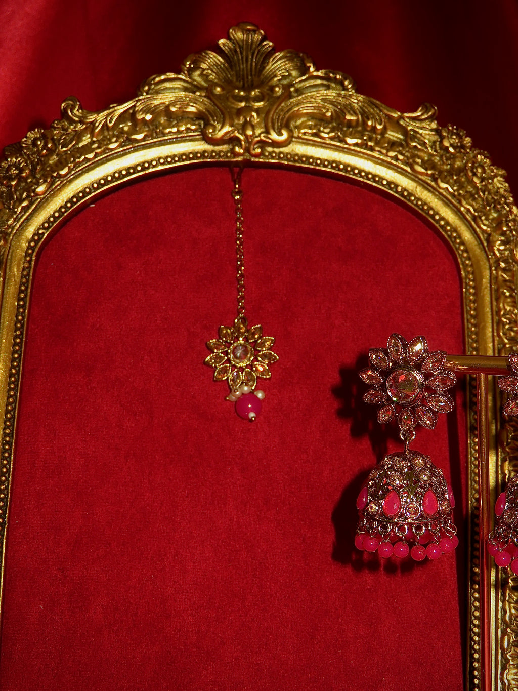 Elara Polki Jhumki & Tikka Set