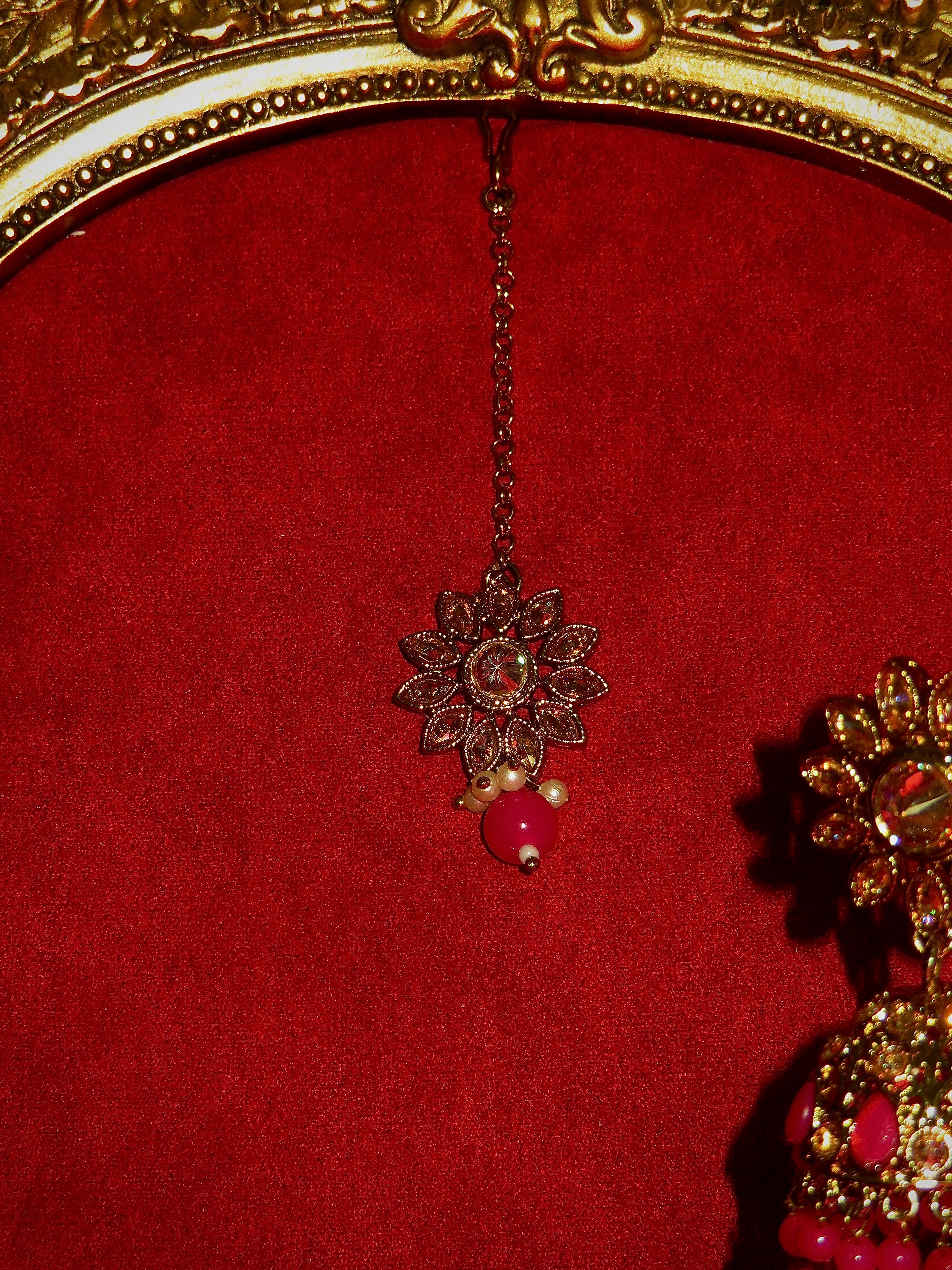Elara Polki Jhumki & Tikka Set