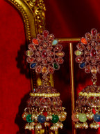 Noor Polki Jhumki & Tikka Set