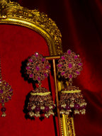 Noor Polki Jhumki & Tikka Set