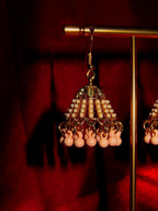 Selara Polki Pearl Jhumka Earrings