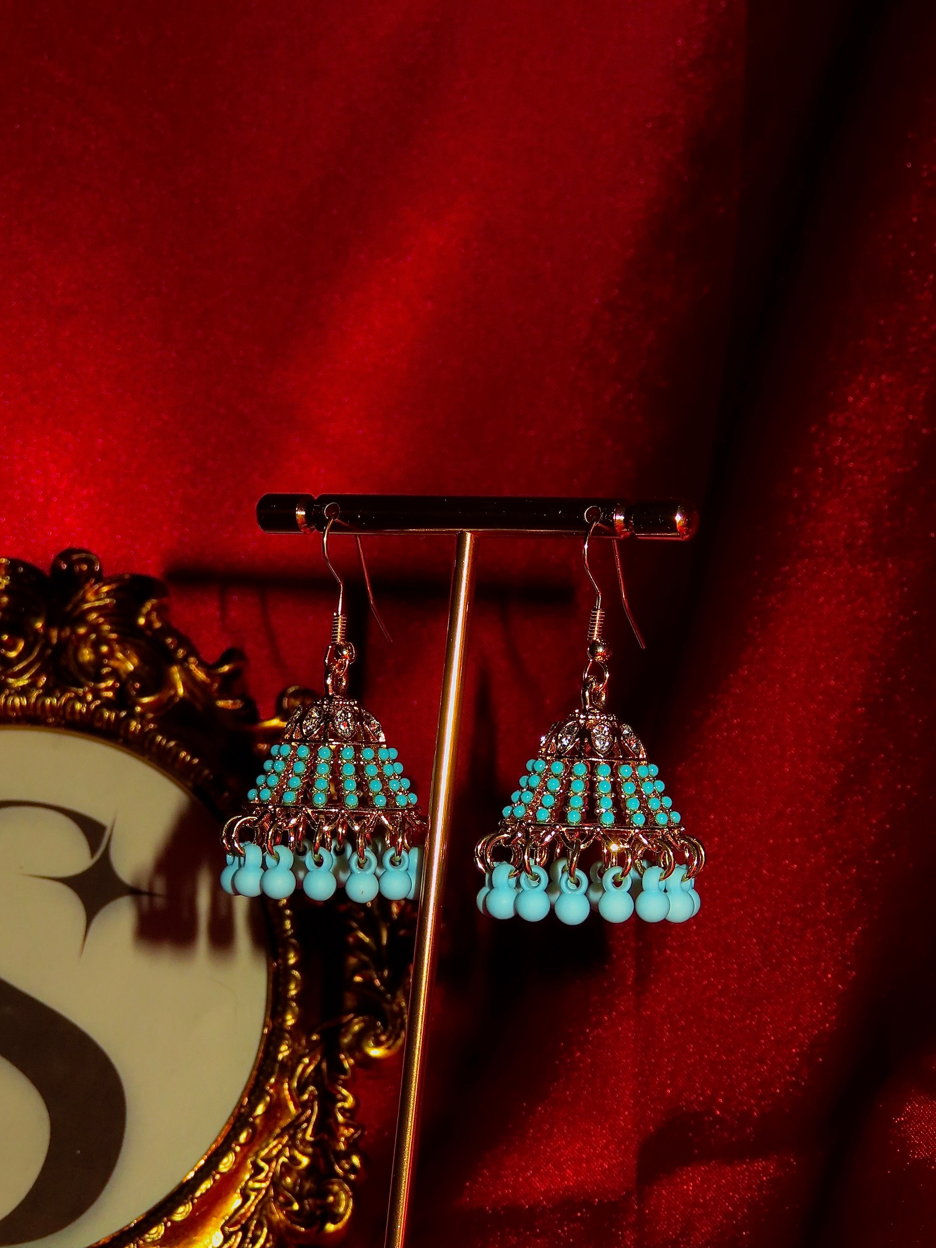Selara Polki Pearl Jhumka Earrings