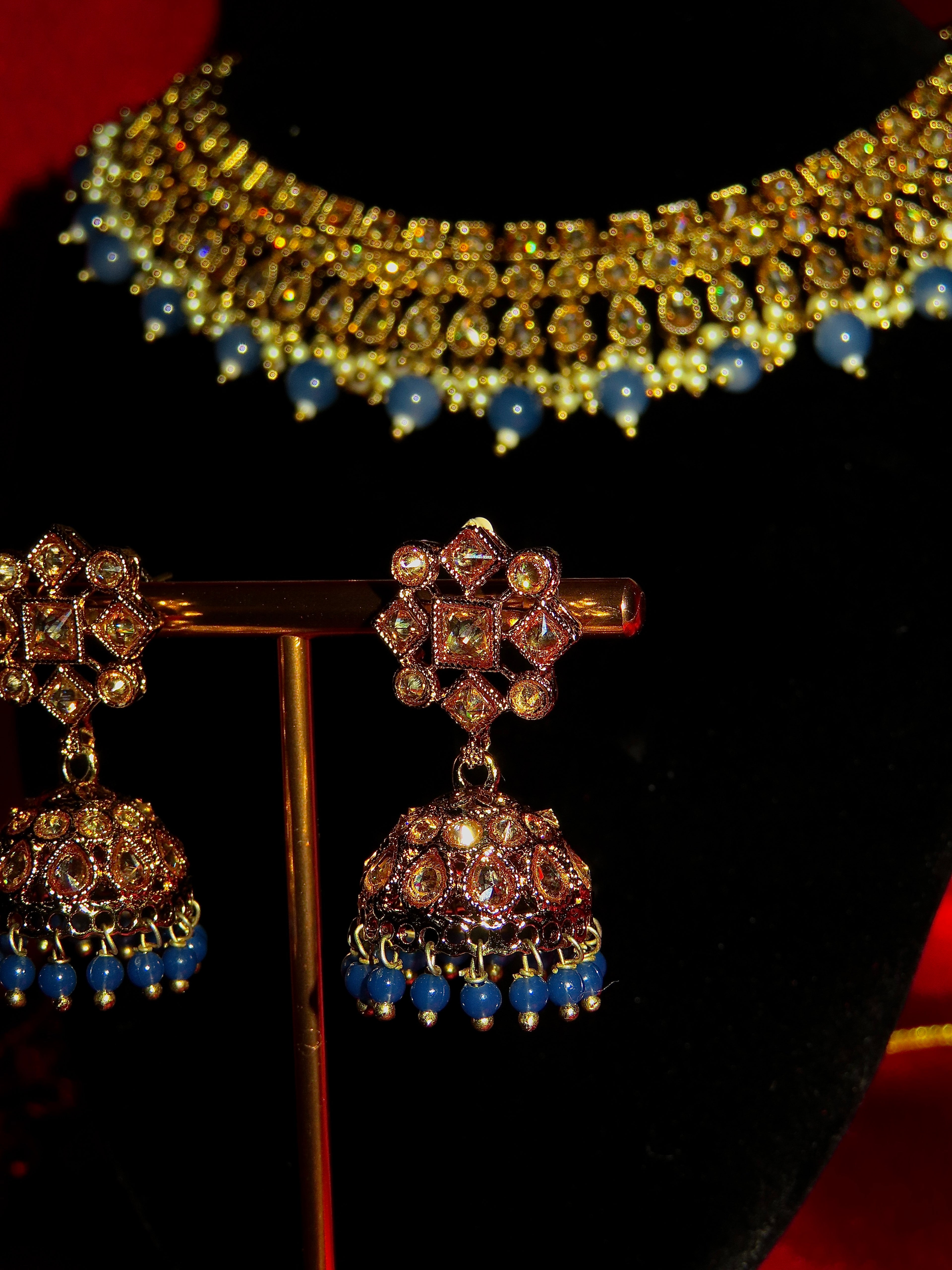 Cyra Polki Necklace Set