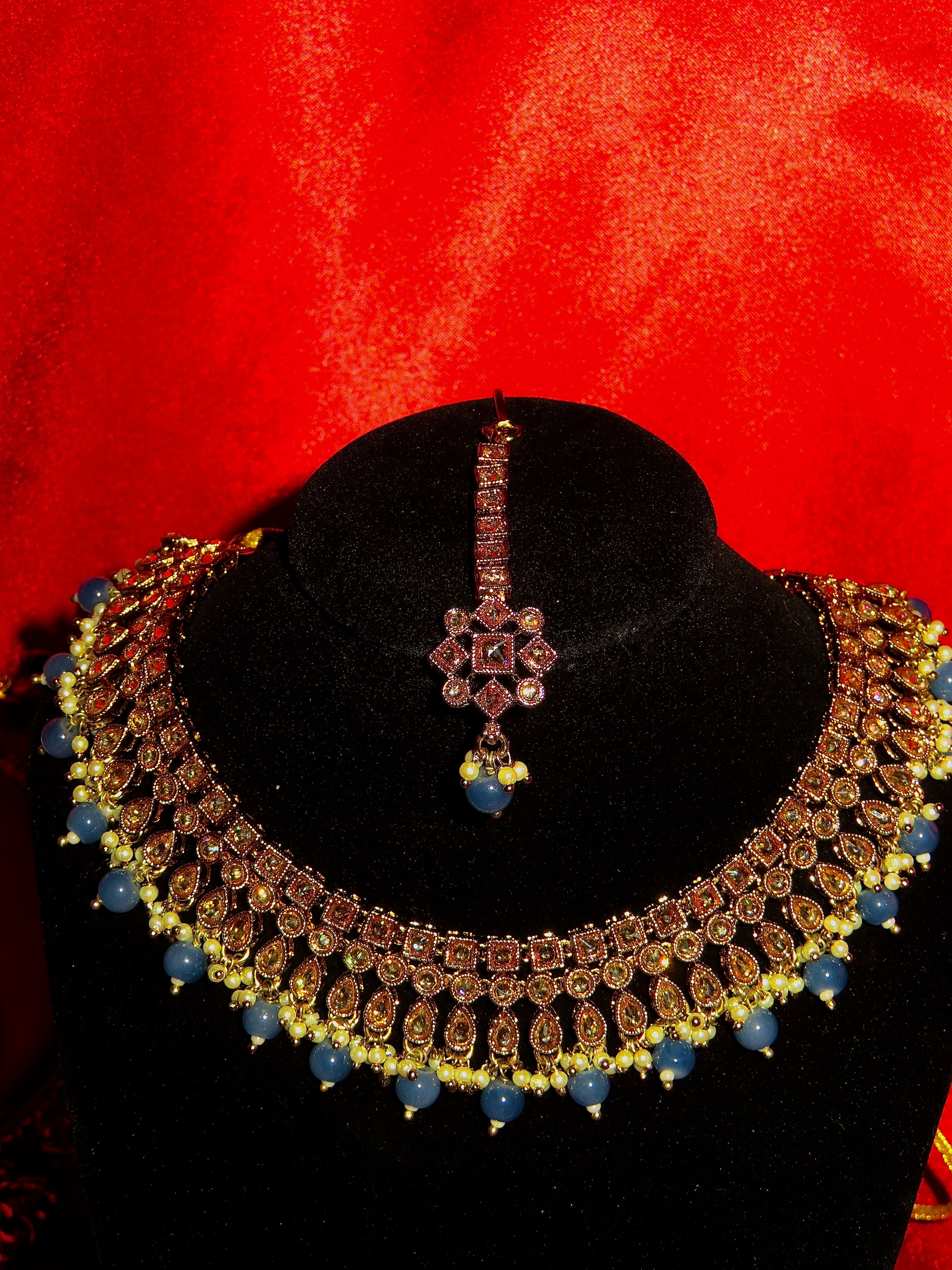 Cyra Polki Necklace Set