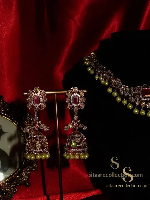 Aldebaran Ruby Necklace Set Necklace 2 pc Set