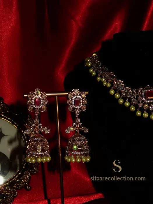 Aldebaran Ruby Necklace Set Necklace 2 pc Set