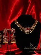 Aldebaran Ruby Necklace Set Necklace 2 pc Set
