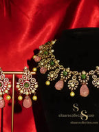 Bellatrix Floral Choker Set Necklace 2 pc Set